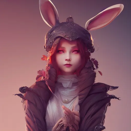 Image similar to an anthropomorphic rabbit wizard, fine art, award winning, intricate, elegant, sharp focus, cinematic lighting, highly detailed, digital painting, 8 k concept art, art by guweiz and z. w. gu, masterpiece, trending on artstation, 8 k