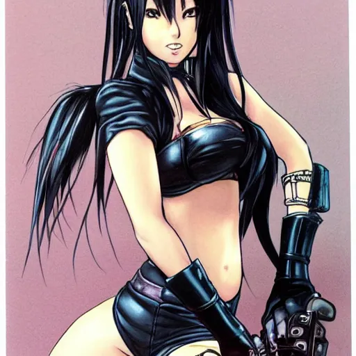 Image similar to tifa lockheart by masamune shirow