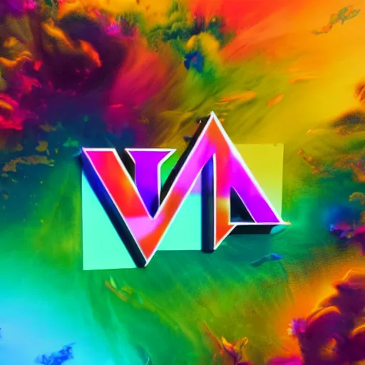 Image similar to a and w vaporwave logo, colorful, digital art, cosmic, 3 d high definition, trending on art station, photorealistic, high resolution, 8 k, octane, hyper detailed, insane details, intricate, elite, ornate, elegant trend, highly detailed and intricate, sharp focus, photography, unreal engine