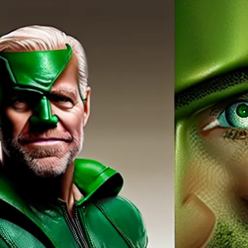 Prompt: joe biden as the green arrow, 8 k resolution, extremely detailed, rob liefeld