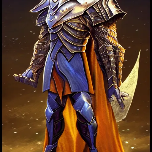 Prompt: animated armor that looks like karn the great creator, style of magic the gathering, dungeons and dragons, fantasy, intimidating