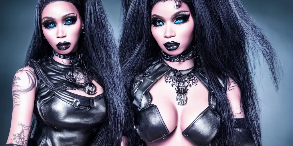 Prompt: gothic nicki minaj, ultra realistic, intricate, epic lighting, futuristic, 8 k resolution