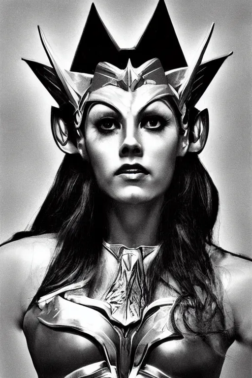 Prompt: she - ra, portrait, full body, symmetrical features, silver iodide, 2 0 0 5 photograph, aged paper, sergio leone, master prime lenses, cinematic