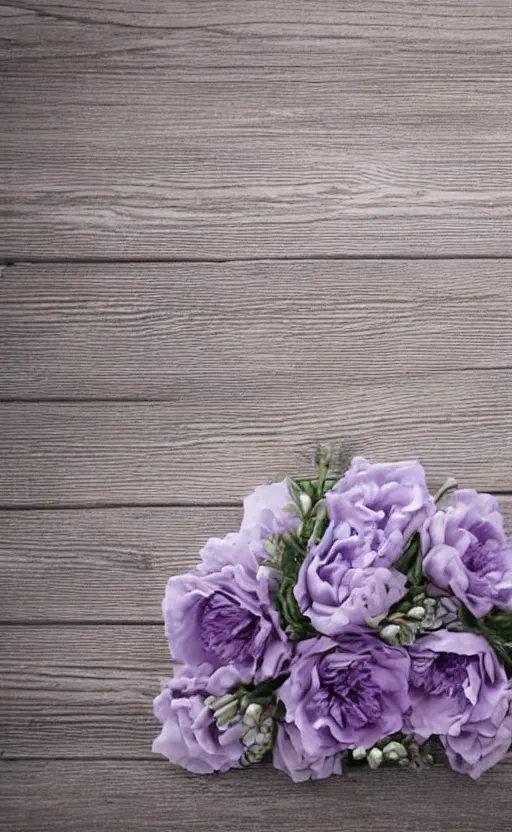 Prompt: clean soft backdrop, soft perfect lavender flowers on pale gray rustic boards, background, cottagecore, backdrop for infant obituary