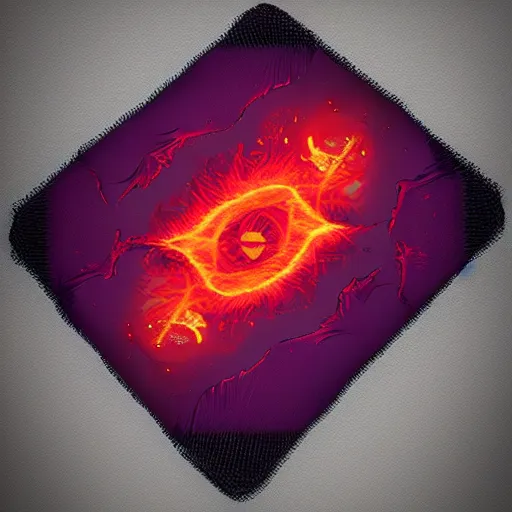 Prompt: demonic microfibre cloth. with energy flowing from it. concept art. trending on artstation