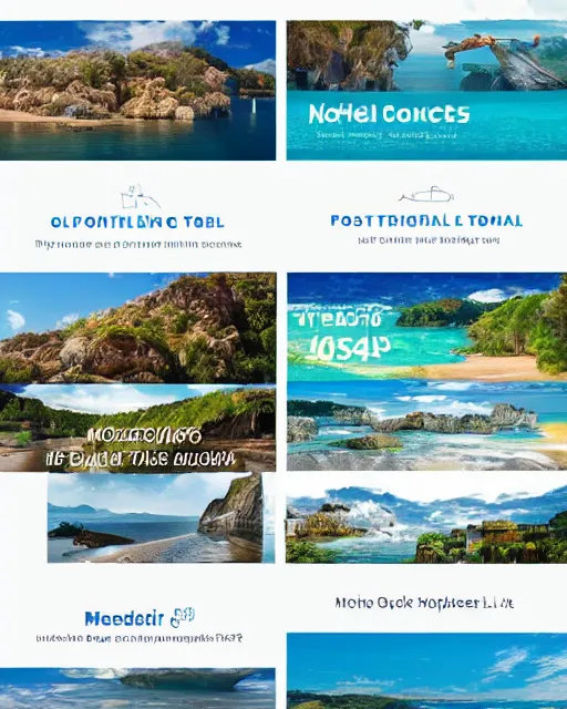 Image similar to social media post for a travel company, modern graphic design, very detailed