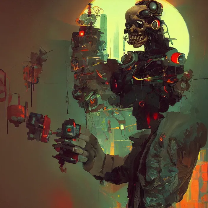 Prompt: a beautiful painting of a cyberpunk skull by sergey kolesov and james jean and pascal blanche and reza afshar. in style of colorful comic noir illustration, symmetry, sci fi, hyper detailed. octane render. trending on artstation