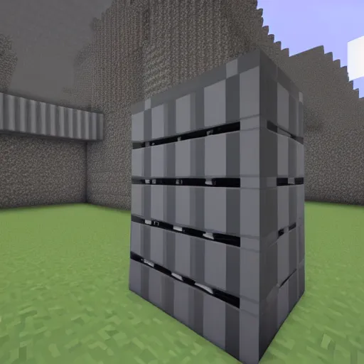 Image similar to A super computer in minecraft