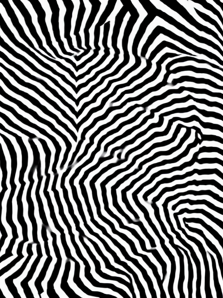 Image similar to a beautiful female face made of illusory motion dazzle camouflage perlin noise optical illusion