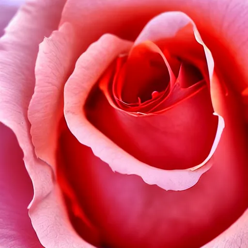 Prompt: a macro 8mm photo of a red rose petal, macro photograph, photo, photorealistic