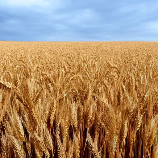 Prompt: wheat field