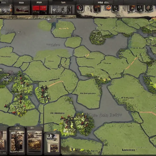 Image similar to a map strategy game about world war ii in the style of realism 4 k