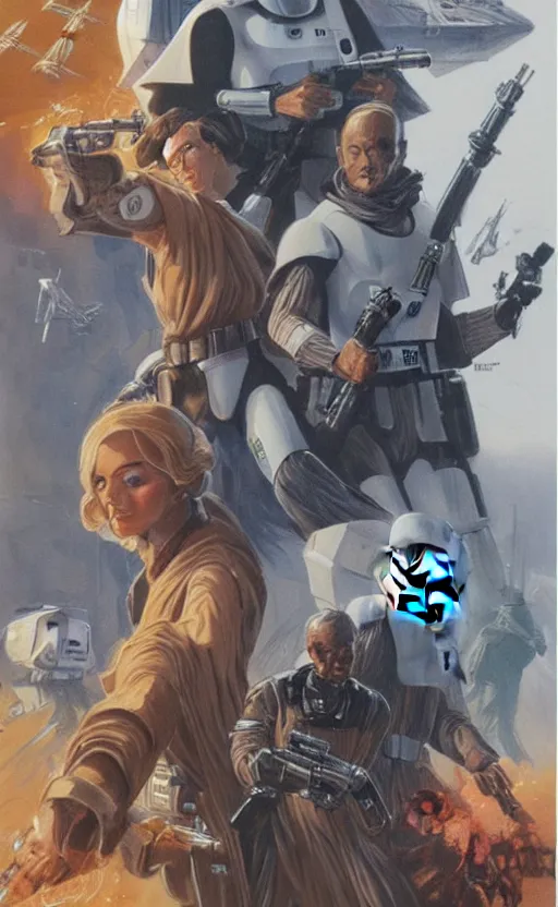 Image similar to unused cover art for star wars union by igor kordej