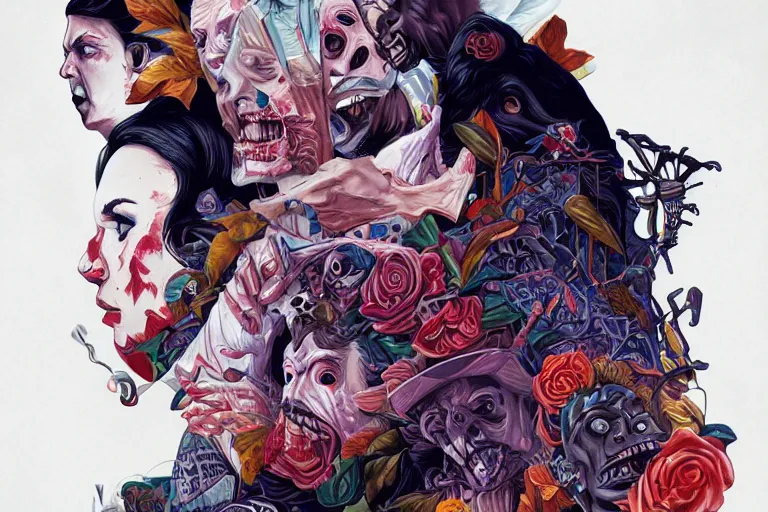 Image similar to night of the living dead, tristan eaton, victo ngai, artgerm, rhads, ross draws