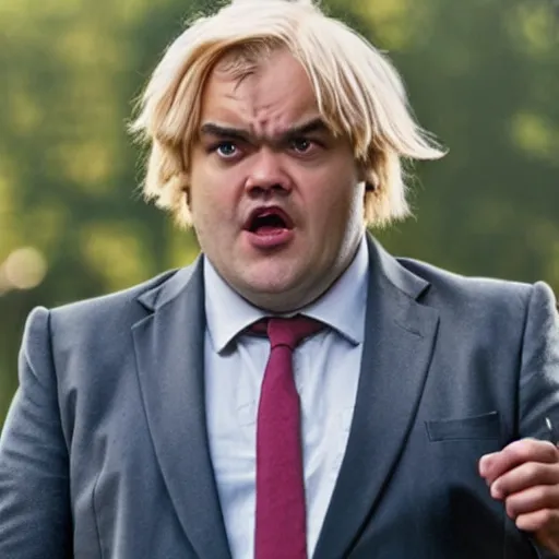 Image similar to jack black as boris johnson, hd