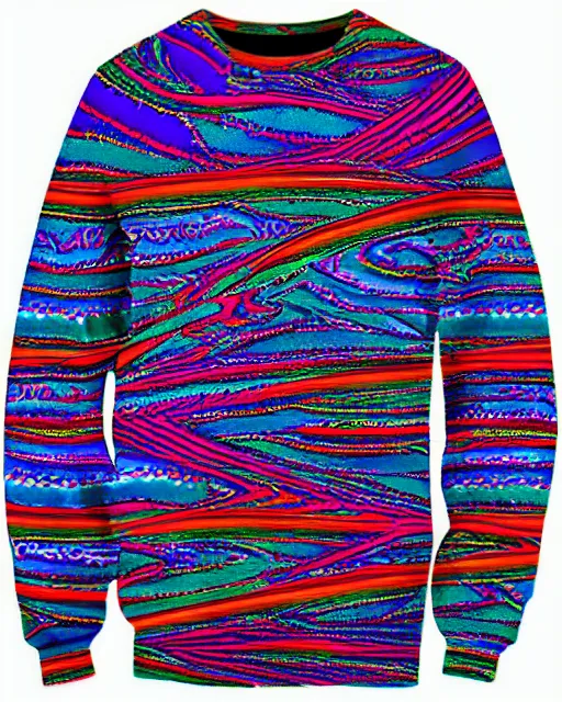 Prompt: psychadelic coogi sweater patterns