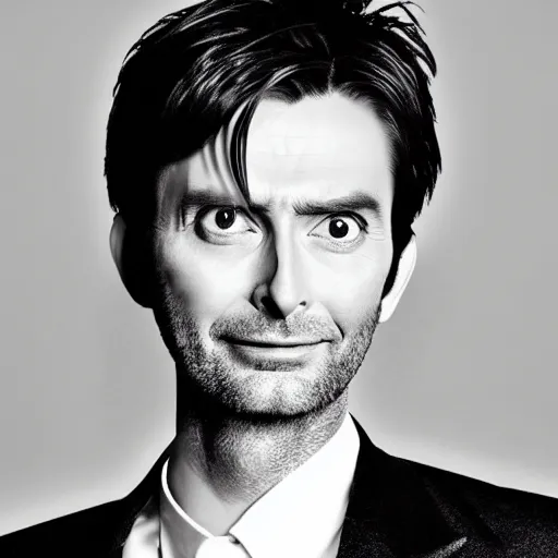 Prompt: photograph of david tennant in a tuxedo