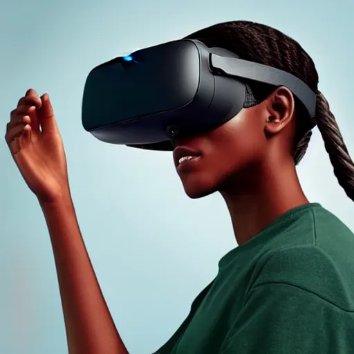 Image similar to a cinematic photo of next-gen oculus quest