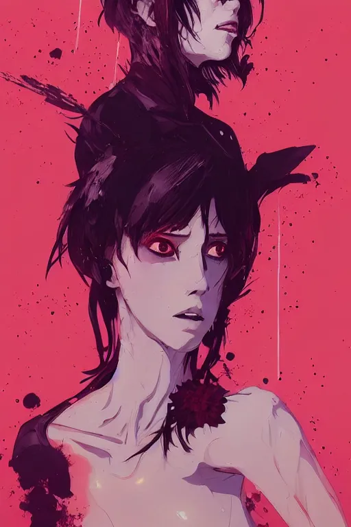 Image similar to luv is rage, by conrad roset, greg rutkowski and makoto shinkai trending on artstation