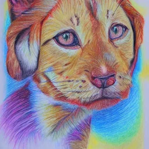 Image similar to colored pencil art