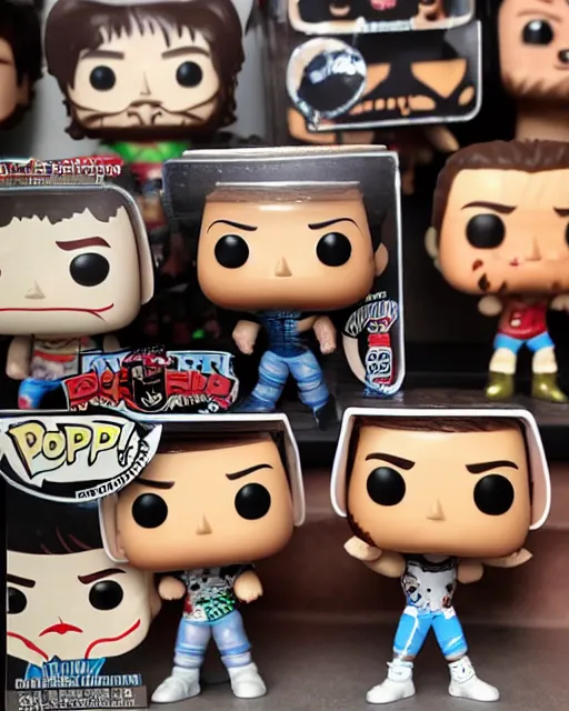 Image similar to Wrestler Funko Pop. Photographic, photography