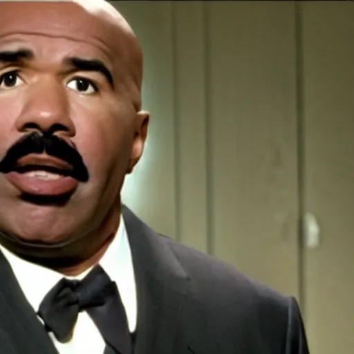 Image similar to a screen still of steve harvey in the famous scene from the movie se 7 en