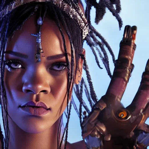 Image similar to rihanna in avatar ( 2 0 0 9 ), 8 k wide shot