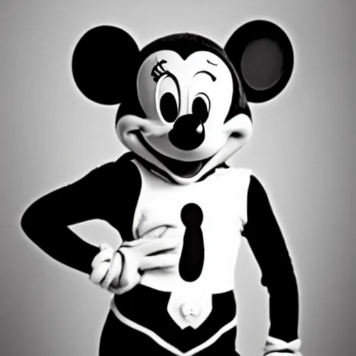 Image similar to human Mickey Mouse,