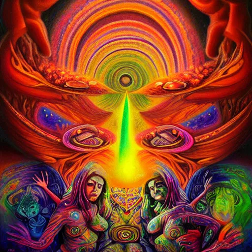 Prompt: ayahuasca dmt lsd mushrooms astral journey in oil painting, trending on artstation, award winning, emotional, highly detailed dark surrealist art