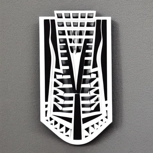 Prompt: kalimba wooden logo black and white