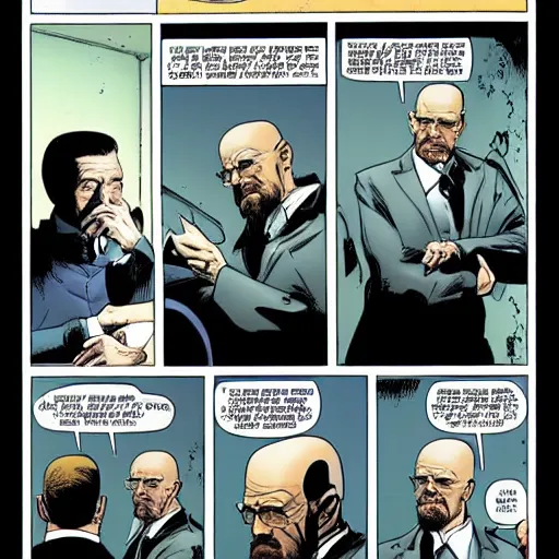 Image similar to walter white in vertigo comic