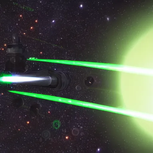 Prompt: photorealistic orbital laser strike