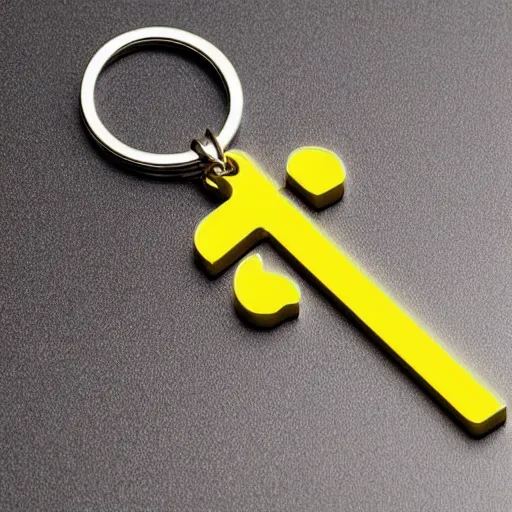 Image similar to glowing l on a keychain, futuristic, plan background