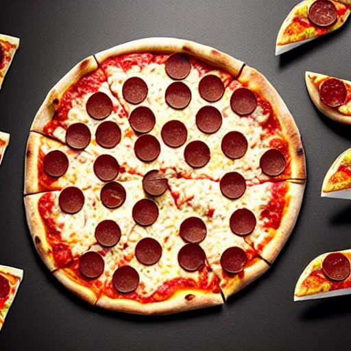 Image similar to a pizza with prompt thieves spelled out in pepperoni