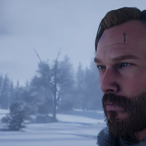 Prompt: Film still of Felix Arvid Ulf Kjellberg, from Red Dead Redemption 2 (2018 video game)