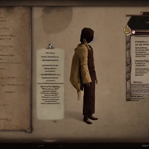 Image similar to !!! artemy burakh!! haruspex!! in the game pathologic 2, highly detailed,