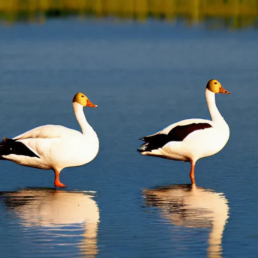 Prompt: american geese