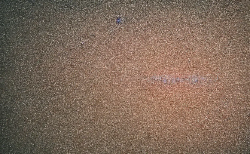 Image similar to top view of beach sand, natural light, cinematic lighting, 8 k