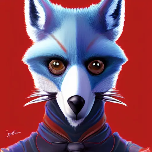 Prompt: a professional portrait of Falco Lombardi, intricate, elegant, digital painting, concept art, smooth, sharp focus, illustration, from Starfox