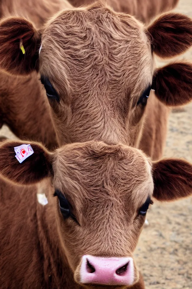 Image similar to a cute calf looking into the camera