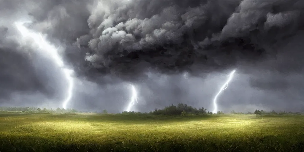 Image similar to A tornado in a beautiful scenic landscape, nature, trees, wide angle, super highly detailed, professional digital painting, artstation, concept art, smooth, sharp focus, no blur, no dof, extreme illustration, Unreal Engine 5, Photorealism, HD quality, 8k resolution, cinema 4d, 3D, beautiful, cinematic, art by artgerm and greg rutkowski and alphonse mucha and loish and WLOP