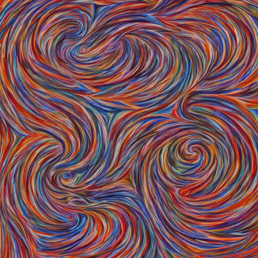 Prompt: recurrsion painted by alex grey