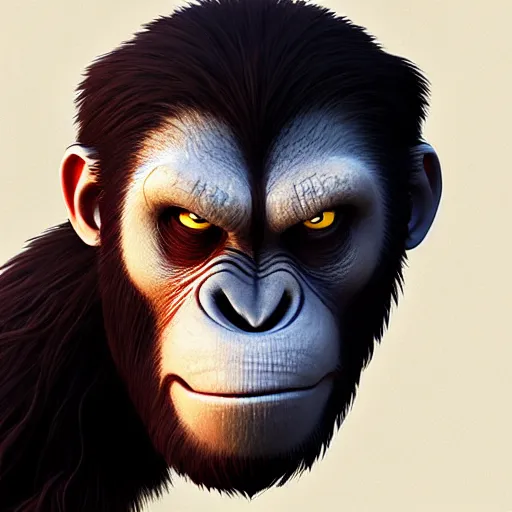 Image similar to face icon stylized minimalist war for the planet of the apes, loftis, cory behance hd by jesper ejsing, by rhads, makoto shinkai and lois van baarle, ilya kuvshinov, rossdraws global illumination