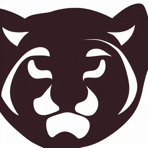 Image similar to photoshop vector design logo concept of a cougar