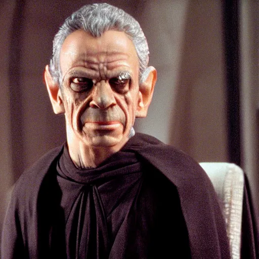 Image similar to jeff gold blum as emperor palpatine in the original trilogy, star wars movie, photo