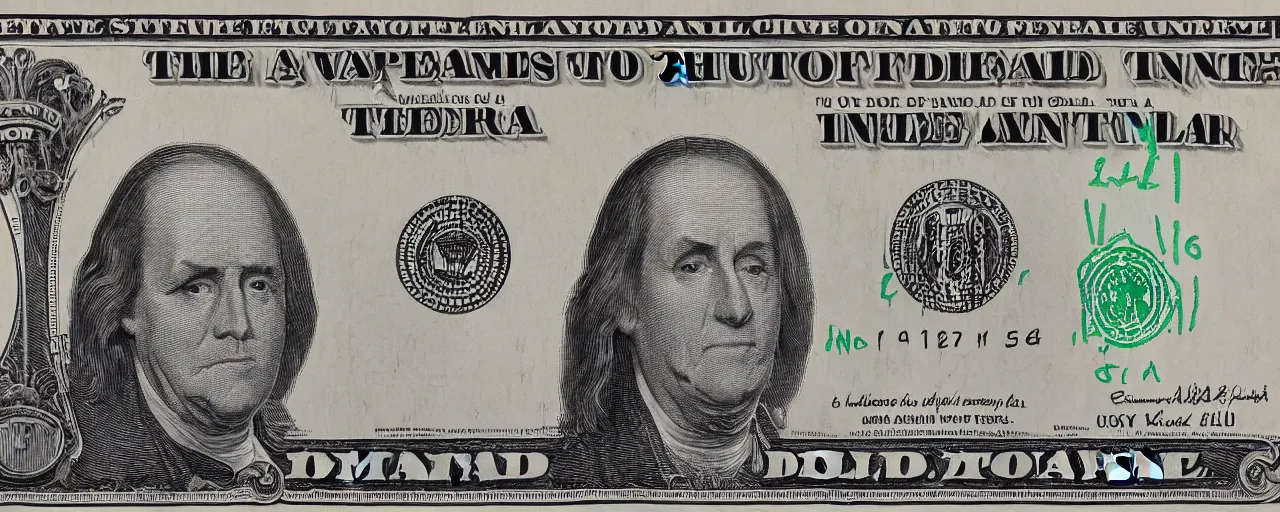 Image similar to 1 dollar with face Donad Tramp