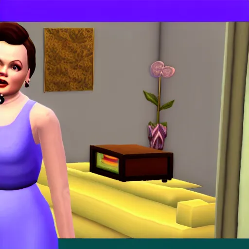 Image similar to judy garland in the sims