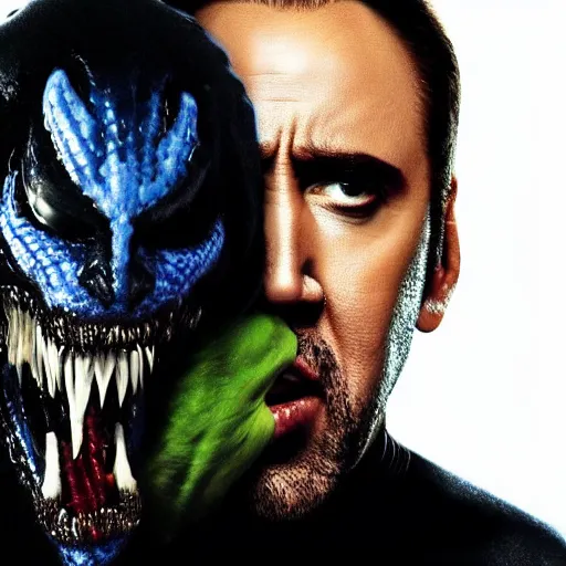 Prompt: nicolas cage as venom