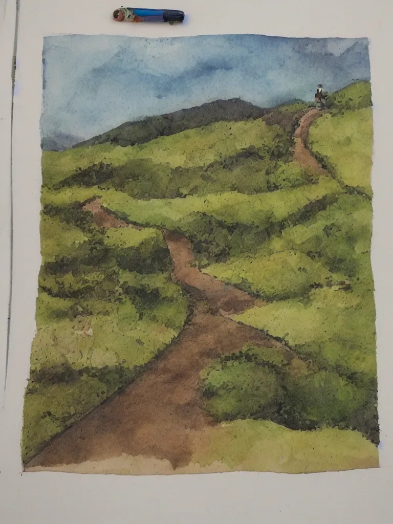 Image similar to running up that hill by storybook artists, blunt borders, rule of thirds