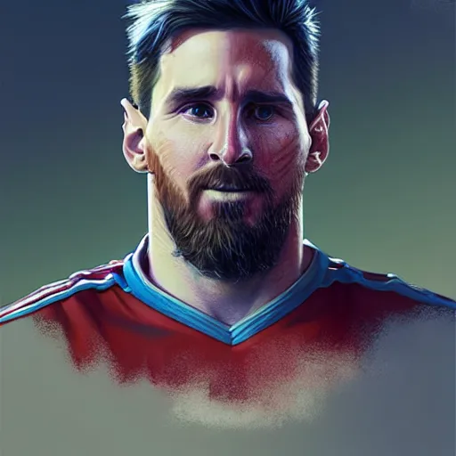 messi as giga chad, d & d, fantasy, portrait, highly, Stable Diffusion